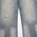 Men's clothing wash water do dirty ripped jeans Men's street trend wear rough edges loose casual straight leg pants_viptrois.com