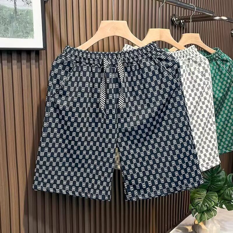Men's Casual Summer Shorts Loose Fit Korean Style Mid-Thigh 5-Pocket Comfortable Breathable Short Pants_viptrois.com