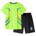 Kids Clothing Boys' Summer Children's Suit Outdoor Quick-drying Short-sleeved Stretch T-shirt Stretch Elastic Shorts Sports Suit_viptrois.com