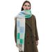 Unisex Autumn and winter loop yarn flow suplaid scarf_viptrois.com