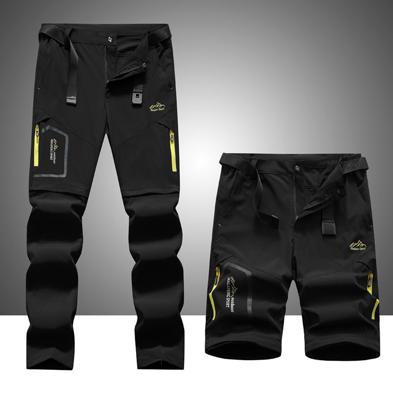 Men's Clothing And Women In Summer Thin Detachable Two Section Hiking Trousers Assault Pants Mountaineering Sports Pants_viptrois.com