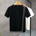 European Light Luxury Short Sleeved Sweater Men 2025 Spring And Autumn Men's Fashion Trendy Knitted Sweater Half Sleeved Casual Knitted T Shirt_viptrois.com