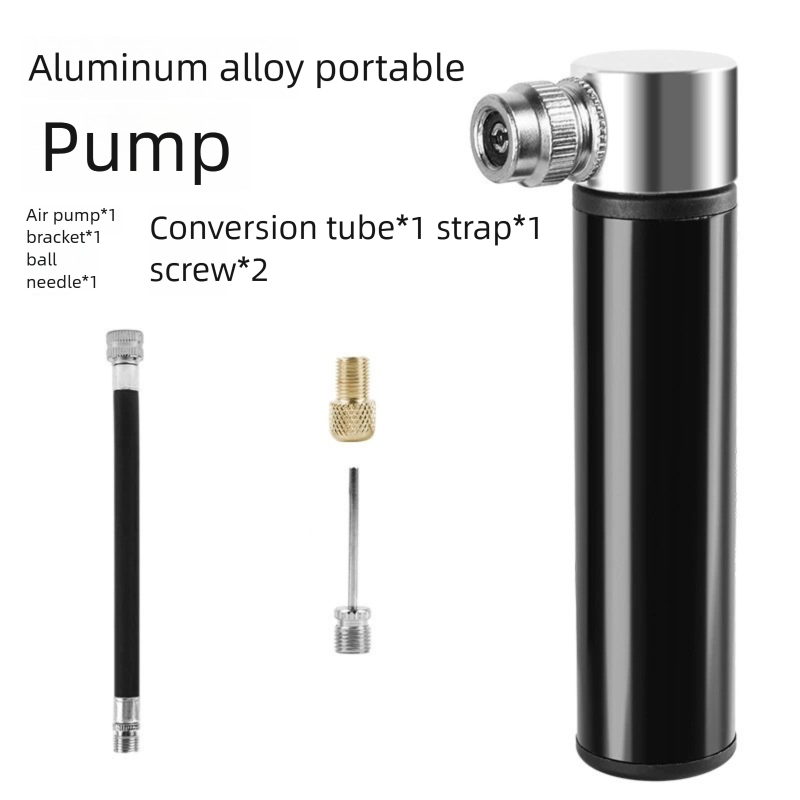 Bicycle Aluminum Alloy Mini Mountain Road Bike Presta Valve Universal Basketball Portable Handheld Air Pump_viptrois.com