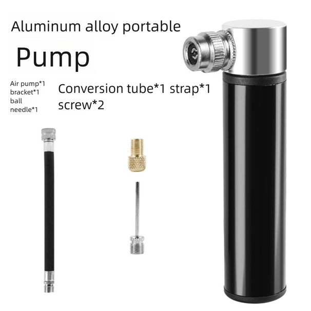 Bicycle Aluminum Alloy Mini Mountain Road Bike Presta Valve Universal Basketball Portable Handheld Air Pump_viptrois.com