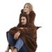 Loose Double Sided Fleece Blanket Couple Style Parent Child Wear Home Clothes_viptrois.com