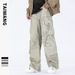 Men's Clothing Thai King Men's Wear 2024 casual pants men's autumn and winter ready to wear loose multi pocket trousers mopping pants men_viptrois.com