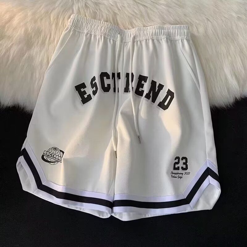 Men's Summer Thin Mesh Sports Basketball Shorts For Running And Training Breathable Fitness Pants Loose Fit Five Point_viptrois.com