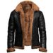 Men’s Faux Shearling Jacket – Winter Bomber Coat With Plush Lining & Suede-Like Finish (S-5XL)_viptrois.com