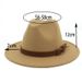 British style brown tassel jazz hat retro Panama hat wool felt hat classic hat_viptrois.com