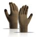 Warm gloves alpaca knit and fleece thick touch screen gloves for men_viptrois.com