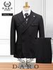 Men's Clothing Striped Casual Suit Two Piece Wedding Dress Groomsmen Costumes Performance Costumes Jacket_viptrois.com