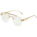 Women's Frameless Sunglasses - UV400 Protection & Stylish Driving Shades (Trendy High-End Design)_viptrois.com