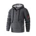 Autumn And Winter Men's Sweatshirt Pocket Design Casual Hooded Arm Zipper Pullover Sweatshirt_viptrois.com