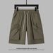 Men's Cargo Shorts Summer Casual Streetwear High Pocket Loose Fit Breathable Quick-Dry Workout Shorts_viptrois.com