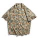 Men's Clothing Retro Classic Cuban Collar Shirt Men's Short Sleeved Summer Casual Loose_viptrois.com