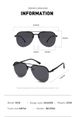 Neue Mode Metall Halbrahmen Damen Outdoor Sonnenbrille Klassische Doppelstrahlbrille_viptrois.com