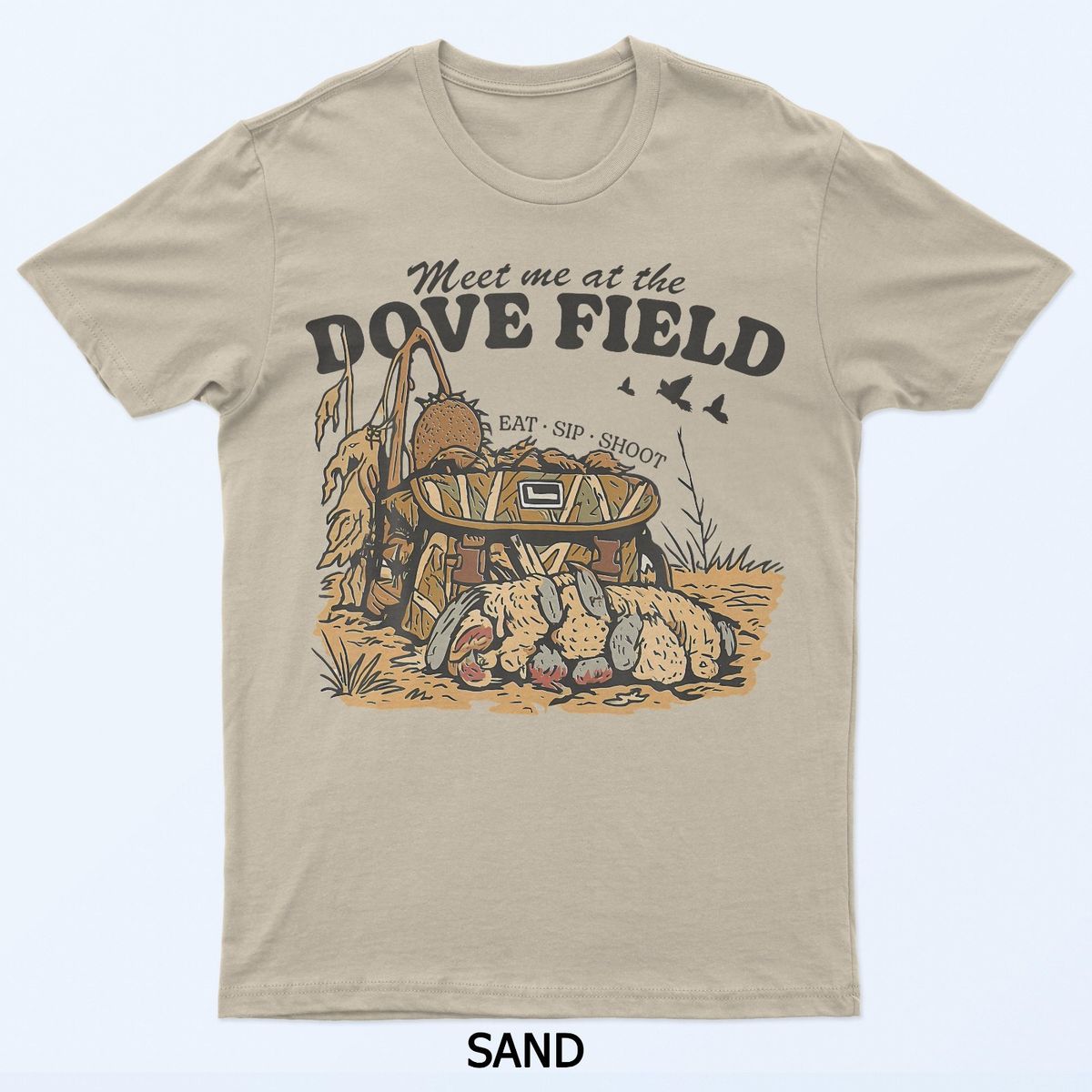 Meet Me At The Dove Field Dove Hunting Camo Bag Hunter Gift T-Shirt Mens Womens Tees Top_viptrois.com