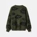 Men's & Women's Oversized Sweater - Unique Jacquard Pattern Crewneck Long Sleeve Knitwear, Cozy Winter Pullover With Artistic Design_viptrois.com