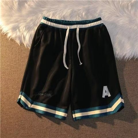 Men's Clothing High Street Fashion Casual Sports Shorts Men's Summer Wear Design Niche Basketball Shorts All Match Straight Shorts_viptrois.com