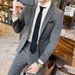 Slim Fit Men's Suit Set - Lightweight Business Casual Blazer & Trousers For Wedding, Office & Formal Occasions_viptrois.com