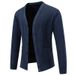 Men's Clothing Fleece-Lined Knit Cardigan Sweater Warm Winter V-Neck Pullover For Casual & Stylish Outfits (Available In 5 Classic Colors & 4 Sizes)_viptrois.com