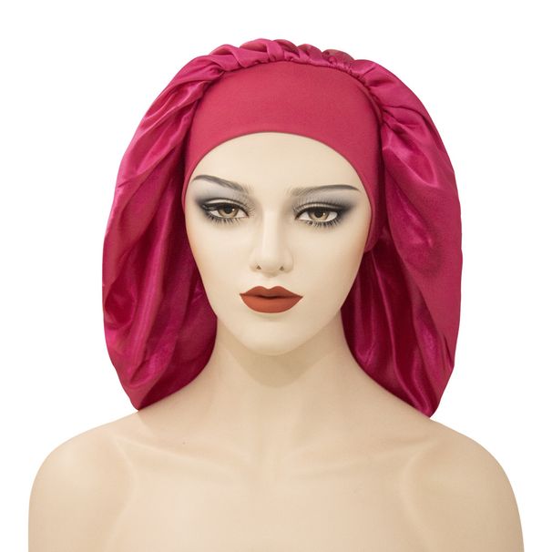 Fashion Elastic Hair Care Cap Hot Sale Extra Large Solid Color Chemotherapy Cap One Piece Dropshipping_viptrois.com