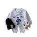 Mother & Kids Ins Children's Clothing Boys And Girls Baby Clothes Cartoon Bear Sweater Casual Pants Loose Sports Suit_viptrois.com
