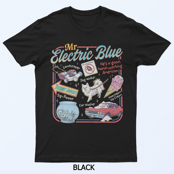 Mr Blue Electric Funny American Boone Heart Women Men T-Shirt Mens Womens Tees Top_viptrois.com