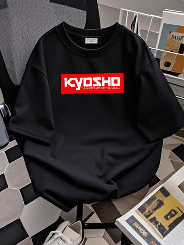 New Item Kyosho RC Remote Control Logo Men's Black T-Shirt Size S-5XL Streetwear Fashion Breathable Designer Clothes Casual Comfortable Soft_viptrois.com
