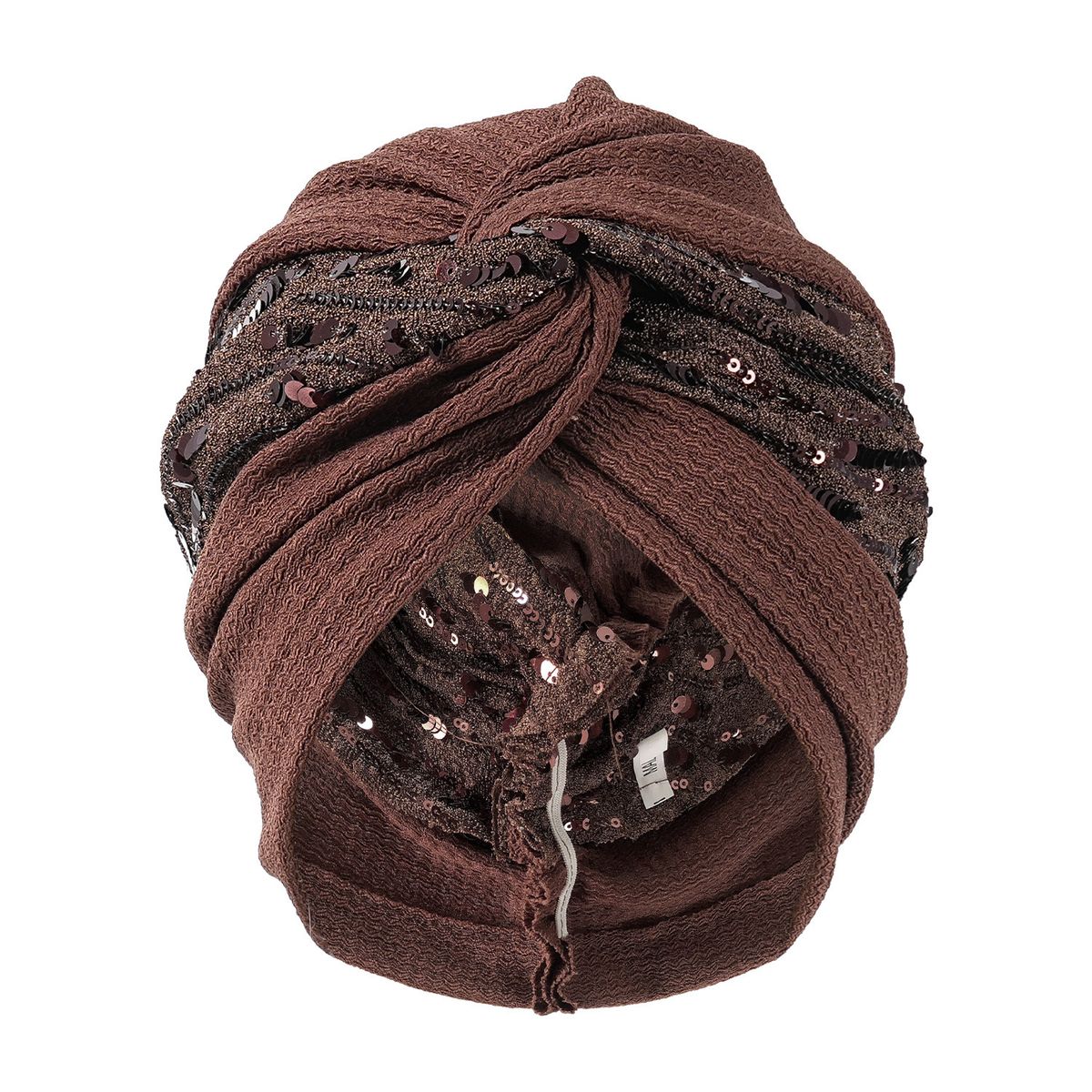 Men's Hats New Spring And Summer Fashion All Match Simple Indian Hat Cross Solid Color Sequin Flower Turban Hat Pleated Ethnic Hat_viptrois.com