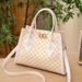 Women's Bag New Fashion Light Luxury Circle Print Lock Shoulder Messenger Bag Niche Texture Retro Handbag_viptrois.com