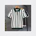 Men's Casual Knitted Polo Shirt Contrast Color Lapel Slim Fit Short Sleeve T-Shirt Fashion Personalized Summer Top_viptrois.com