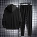 Men's Clothing Sports Suit Men's Autumn And Winter Thin Tops Men's Casual Versatile Lapel Cardigan Sweater Two Piece Suit Trendy_viptrois.com
