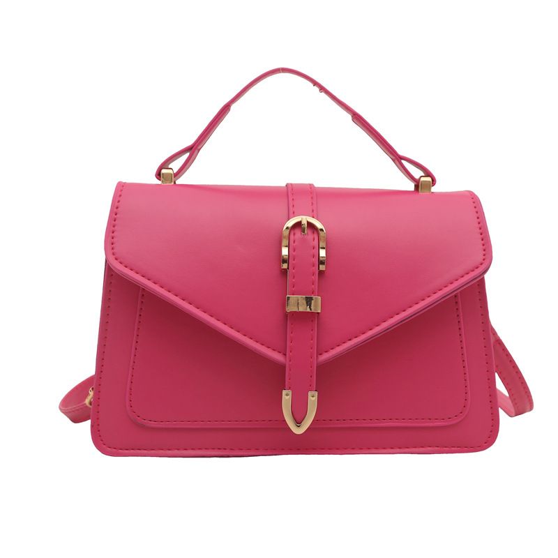 Women's Niche Design Women's New Style Fashionable Simple Shoulder Messenger Bag Belt Buckle Commuter Handbag Small Square Bag_viptrois.com