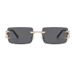 Men's Sunglasses New Trimmed Frameless Glasses Characteristic Devil Claw Frame Sunglasses Fashionable And Colorful Eye Catching Sunshade Sunglasses_viptrois.com