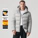 Men's Removable Collar Thickened Dad Bread Clothes, Business Leisure Cold Protection_viptrois.com