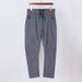 Unisex Ice Silk Summer Pants – High-Elasticity Quick-Dry Ankle-Length Trousers For Sports & Casual Wear, Breathable Straight-Loose Fit_viptrois.com