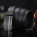 Men's Belts, Genuine Leather Men's Belts, Automatic Buckle Belts, All Match Business Belts, Genuine Leather Belt_viptrois.com