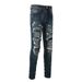 Men's Clothing Slim Fit Ripped Patch Men's Jeans American High Street Men's Casual Pants 1320_viptrois.com