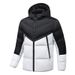 Men's Slim Fit Hooded Cotton Jacket - Fashionable Patchwork Casual Coat For Youth, Winter Warm Padded Coat_viptrois.com