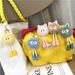 Bag Charm Cute Cartoon Keychain Plush Doll Small Coal Briquettes Bag Pendant Car Keychain Accessories Small Gifts_viptrois.com