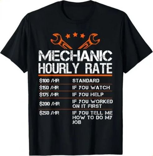 T-shirtt-shirtfunny 2026 Hourly Rate Auto Car Mechanic L_viptrois.com