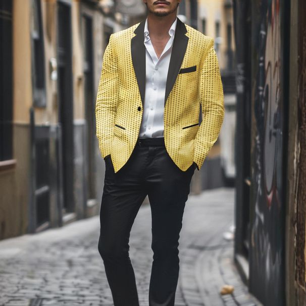 Men's Clothing men's sequined suit two piece suit stage performance two piece suit wedding host suit_viptrois.com