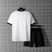 Men's Athletic T-Shirt & Shorts Set – Breathable Polyester Running Outfit | Moisture-Wicking, Quick-Dry, Stretch Comfort_viptrois.com