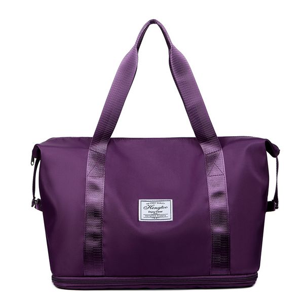 Travel Bag Can Be Put Into Trolley Case, Wet And Dry Separation Swimming And Fitness Bag Storage Bag, Large Capacity Foldable Cross Border Sports Bag_viptrois.com