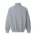 Trendy American Style Stand Collar Jacket Sweatshirt Men's Spring Autumn Loose Versatile Solid Color Sports Shirt Casual_viptrois.com