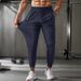 Men's Clothing Silk Trousers Men's Thin Breathable Large Size Casual Stretch Trousers Flat Leg Quick Drying Trousers_viptrois.com