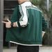 2023 Spring And Autumn New Jackets, Large Workwear, Baseball Suits, Men's Striped Tops, Solid Coat_viptrois.com