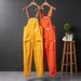 Men's Clothing retro motorcycle casual overalls for men Straight loose big pocket overalls _viptrois.com