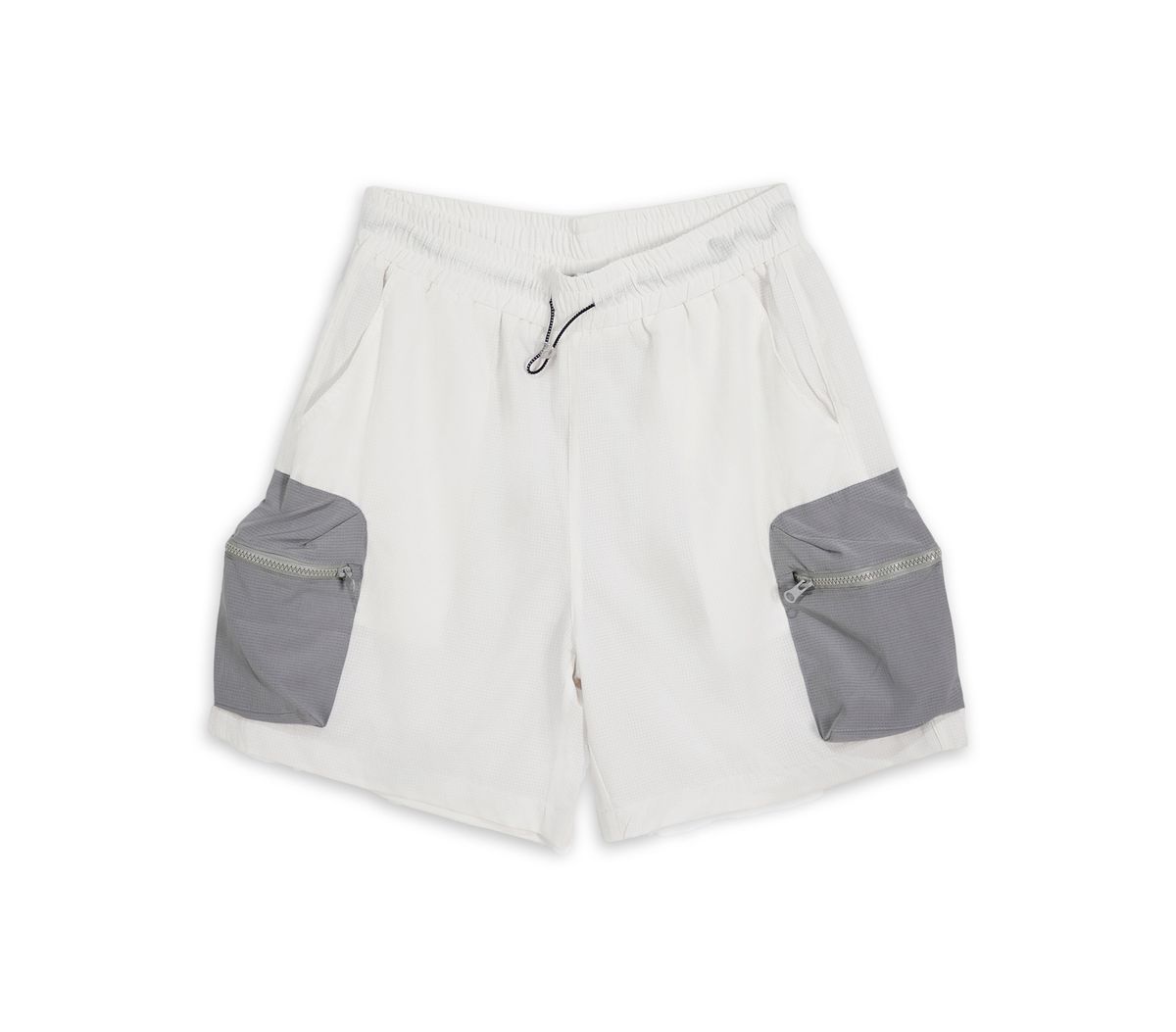Men's Outdoor Sports Set Breathable Sun Protection Hooded Jacket Shorts With Dual Zipper Lightweight Polyester For Running Hiking (White/Grey/Purple)_viptrois.com